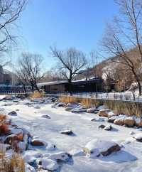 北京周邊遊！阿那亞靈霧山！雪景私湯小院