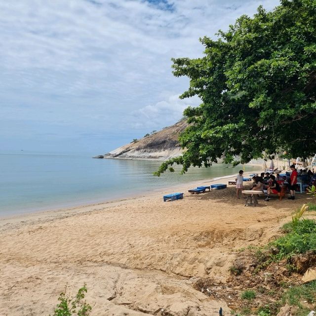 A Pristine Quiet Beach In Huahin