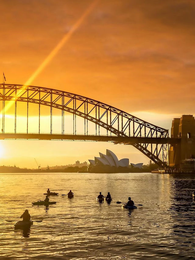 Kayaking on Bondi Beach