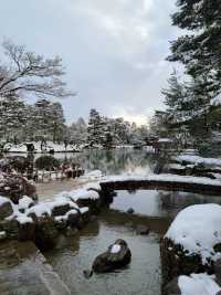 石川　金沢、兼六園の雪景色❄️