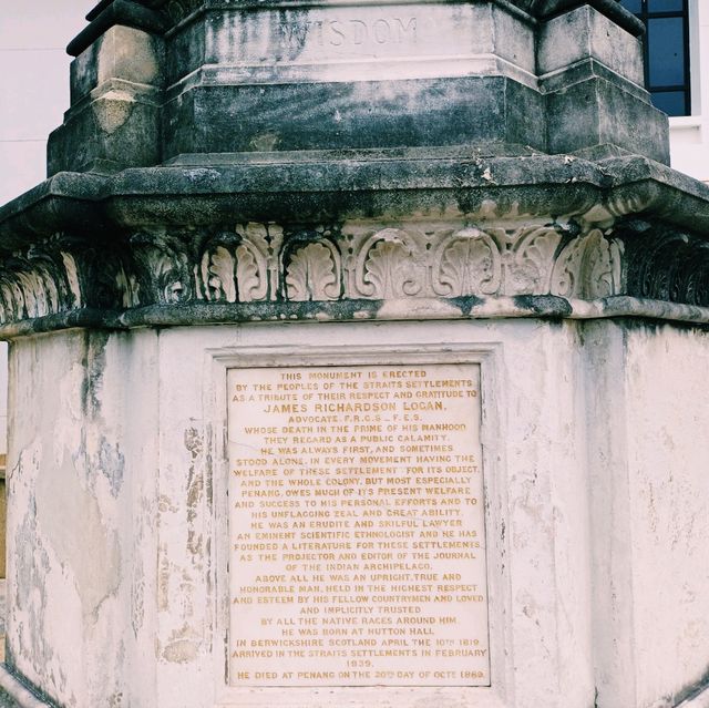 馬來西亞檳城喬治城著名古跡雕塑景點:Logan Memorial，世界文化遺產古跡，著名拍照📸打卡點