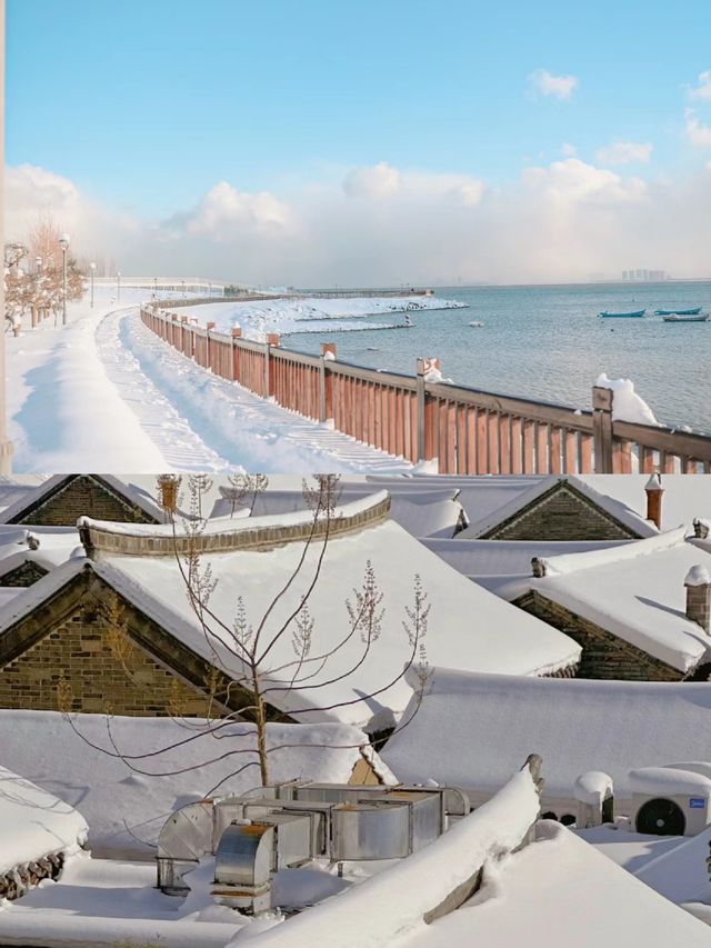 煙台雪景