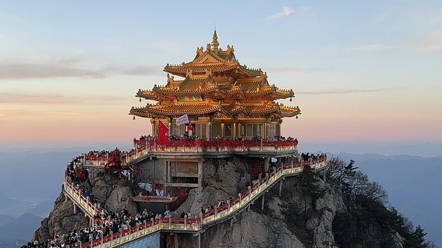 不下雪的【老君山】，格外嚴肅！