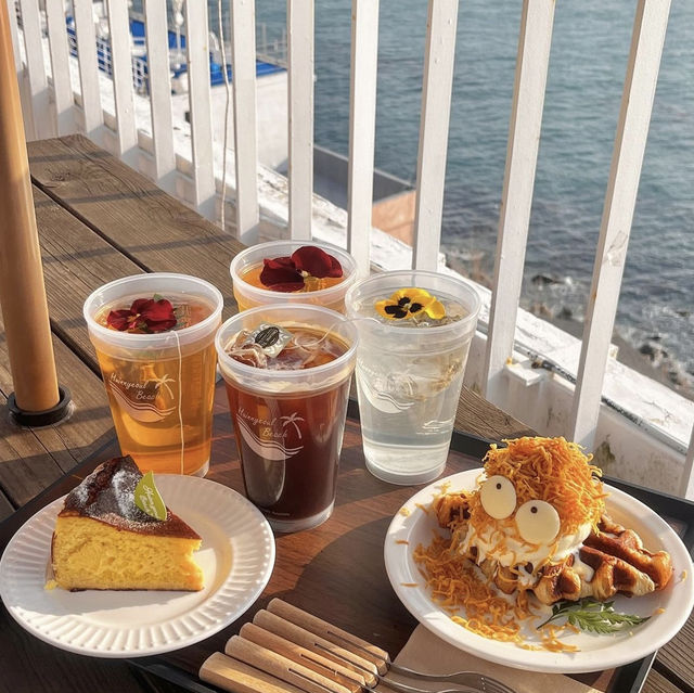 釜山影島🇰🇷白淺灘文化村🌊南洋渡假風海景咖啡廳☕️