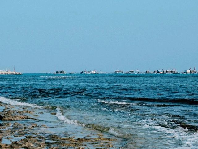 Phan Thiet beach in the summer from sunrise till sunset