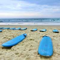 Clear Sky and Water for Surfing at Goldcoast