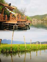 Kayaking on Lugu Lake: Exploring the Waters in a Traditional Mosuo Pig Trough Boat