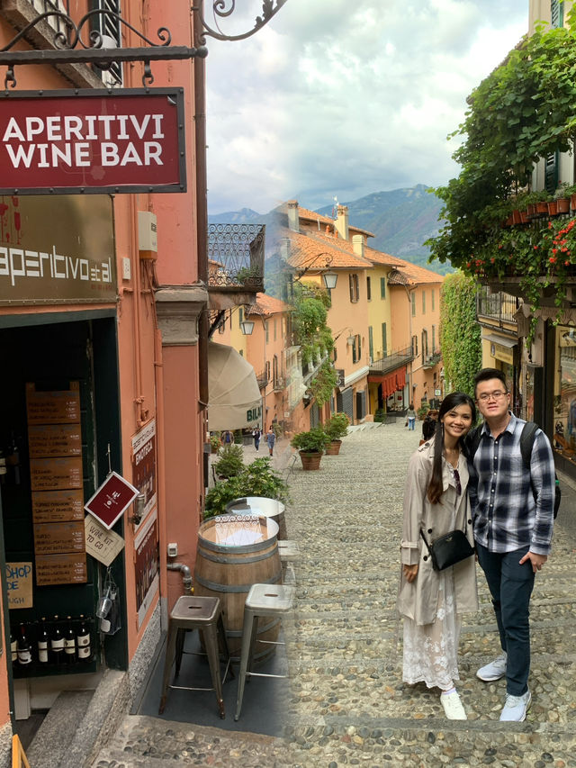 Couple's Romantic Escape: Discovering Lake Como's Charming Towns by Ferry