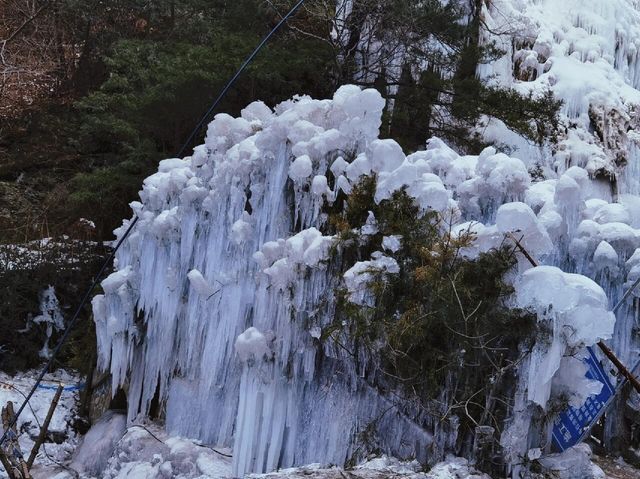 還記得那個「落水成冰」的山崖嗎？