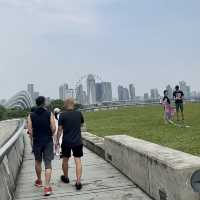 Marina barrage สวนสาธารณะลอยฟ้า