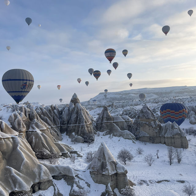 Christmas Magic in Snowy Cappadocia