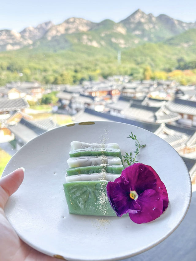 ソウル郊外の絶景韓屋カフェ🍡1인1잔🫖