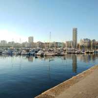 Walking at Alicante marina