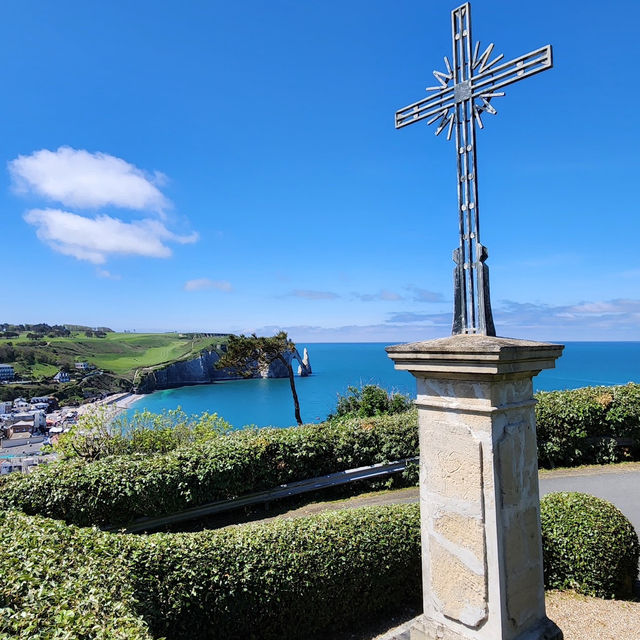 Marvel at the Majestic Cliffs and Surreal Gardens of Étretat - Where Nature Meets Art.