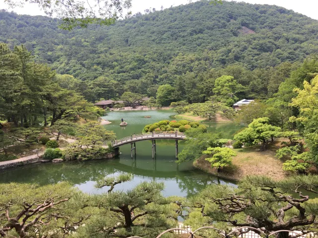 시코쿠 여행 리츠린공원