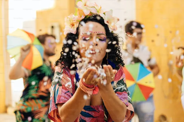 Folla al Carnevale di Rio