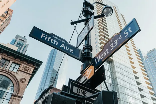 Street sign for Fifth Avenue in NYC