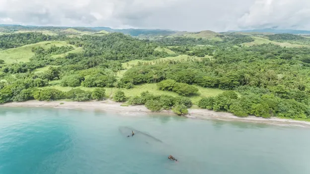 Vista di Guadalcanal nelle Isole Salomone