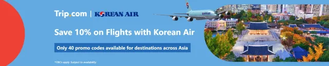 Trip.com Promo Code UK: Save 10% on Flights with Korean Air