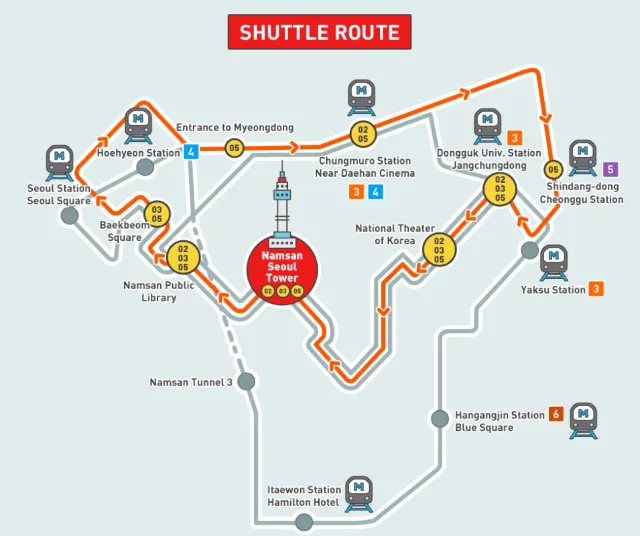 How to go to N Seoul Tower