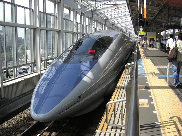 kyoto temple - A bullet train in Japan