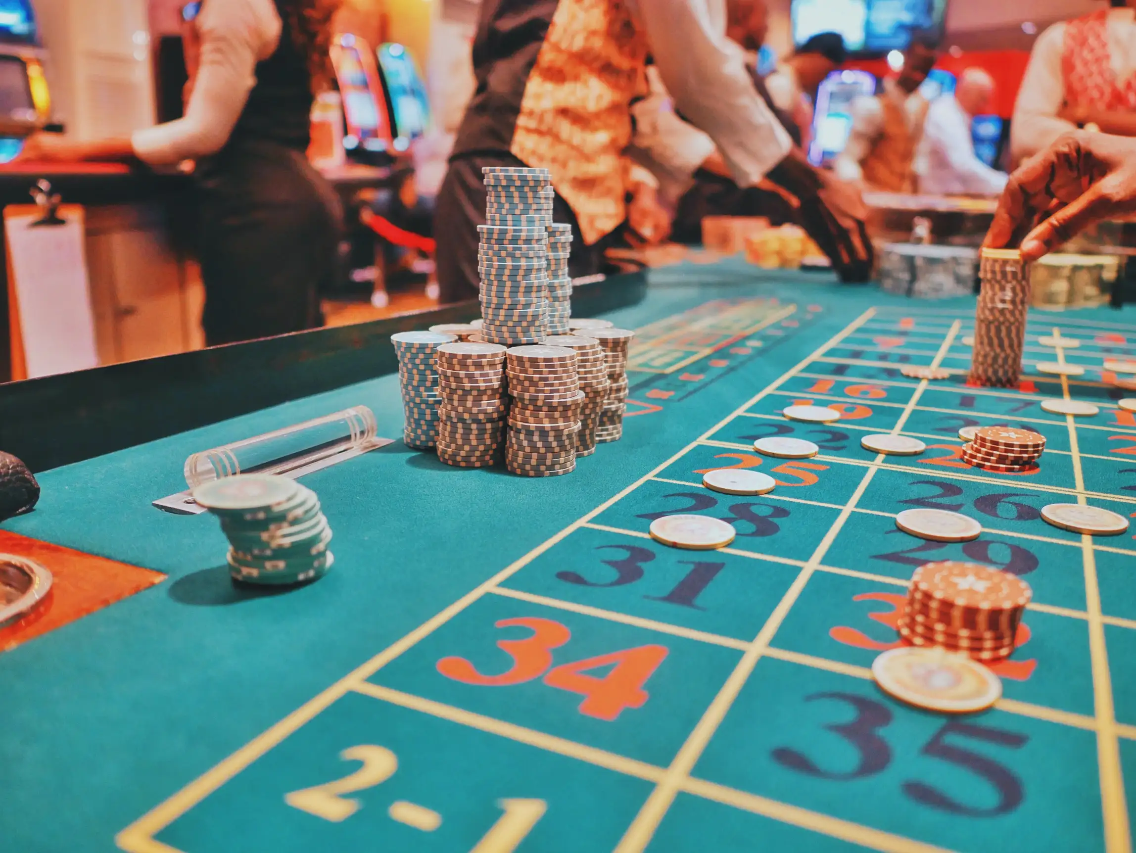 Macau Casino -  A gaming table in a casino