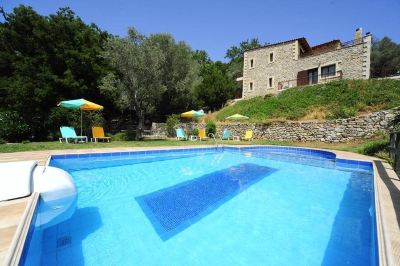 Outdoor Swimming Pool Krios Villa, Eco Holidays! Photo