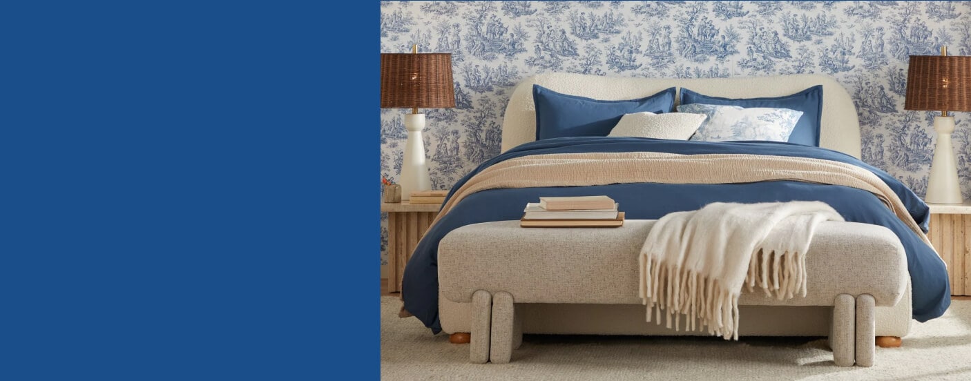 bedding basics. cozy comfort for cold winter nights. shop now.