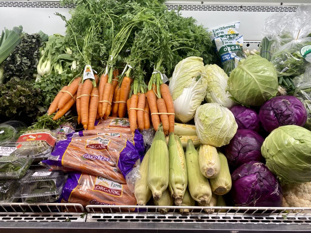 Produce is on display at a Juneau market on Oct. 9, 2024. (Photo by Claire Stremple/Alaska Beacon)