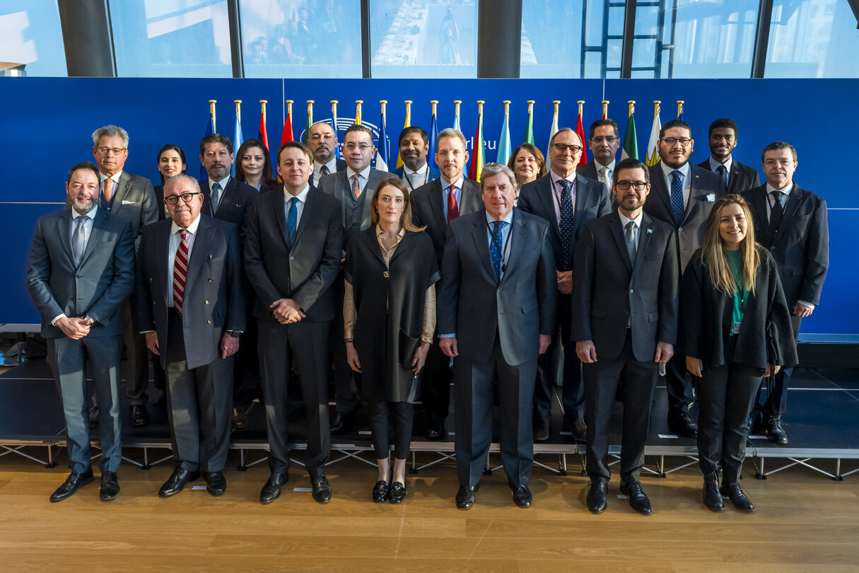 Roberta METSOLA, EP President meets with Ambassadors of Latin America to the EU