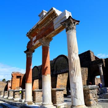 The ruins of Pompeii