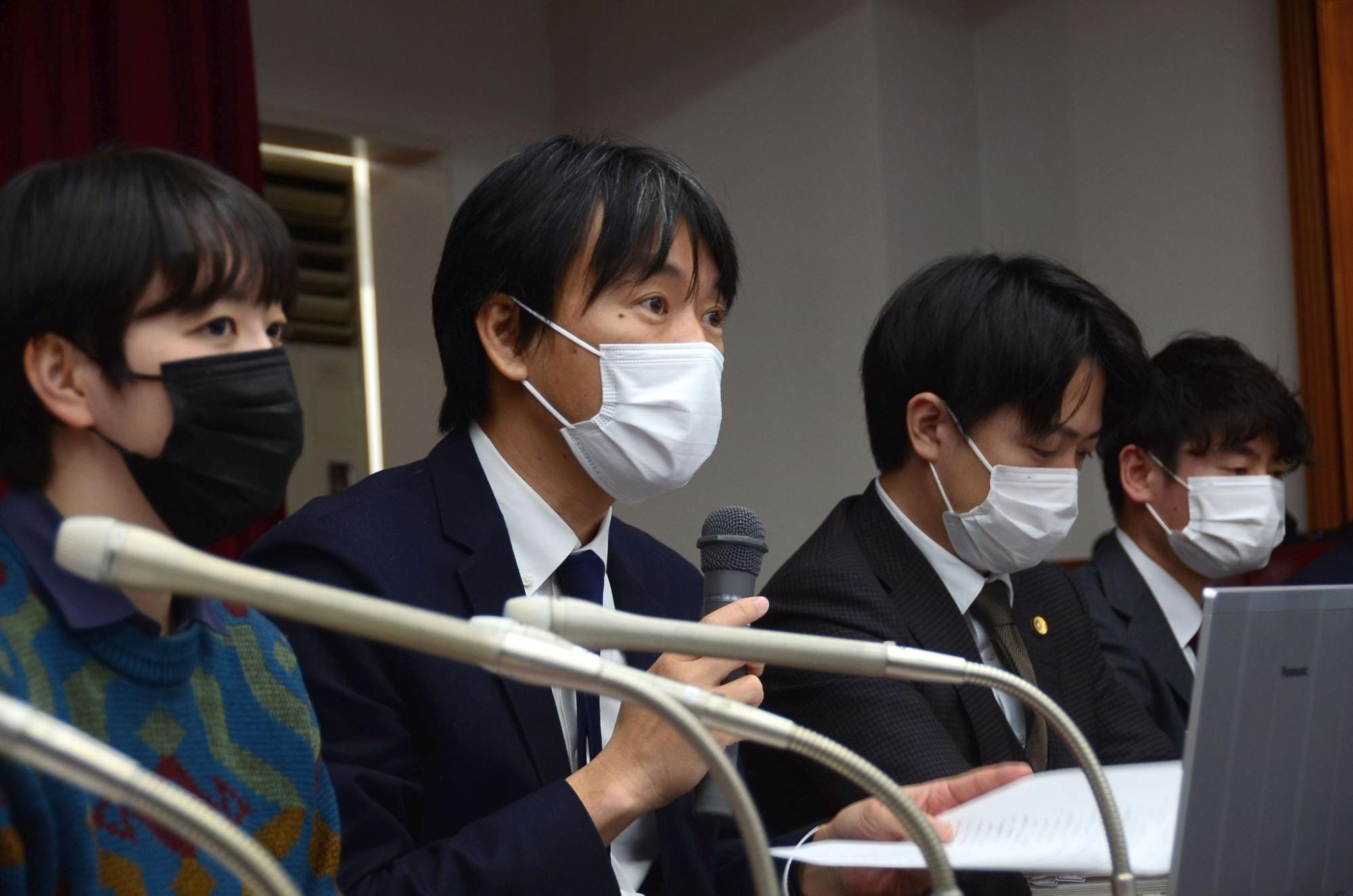 判決後会見での小野寺弁護士（3月25日／筆者撮影）