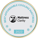 Best Affordable Cooling Mattress Mattress Clarity 2023 Affiliate Award Badge