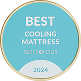 Best Cooling Mattress Sleepopolis 2024 Affiliate Award Badge