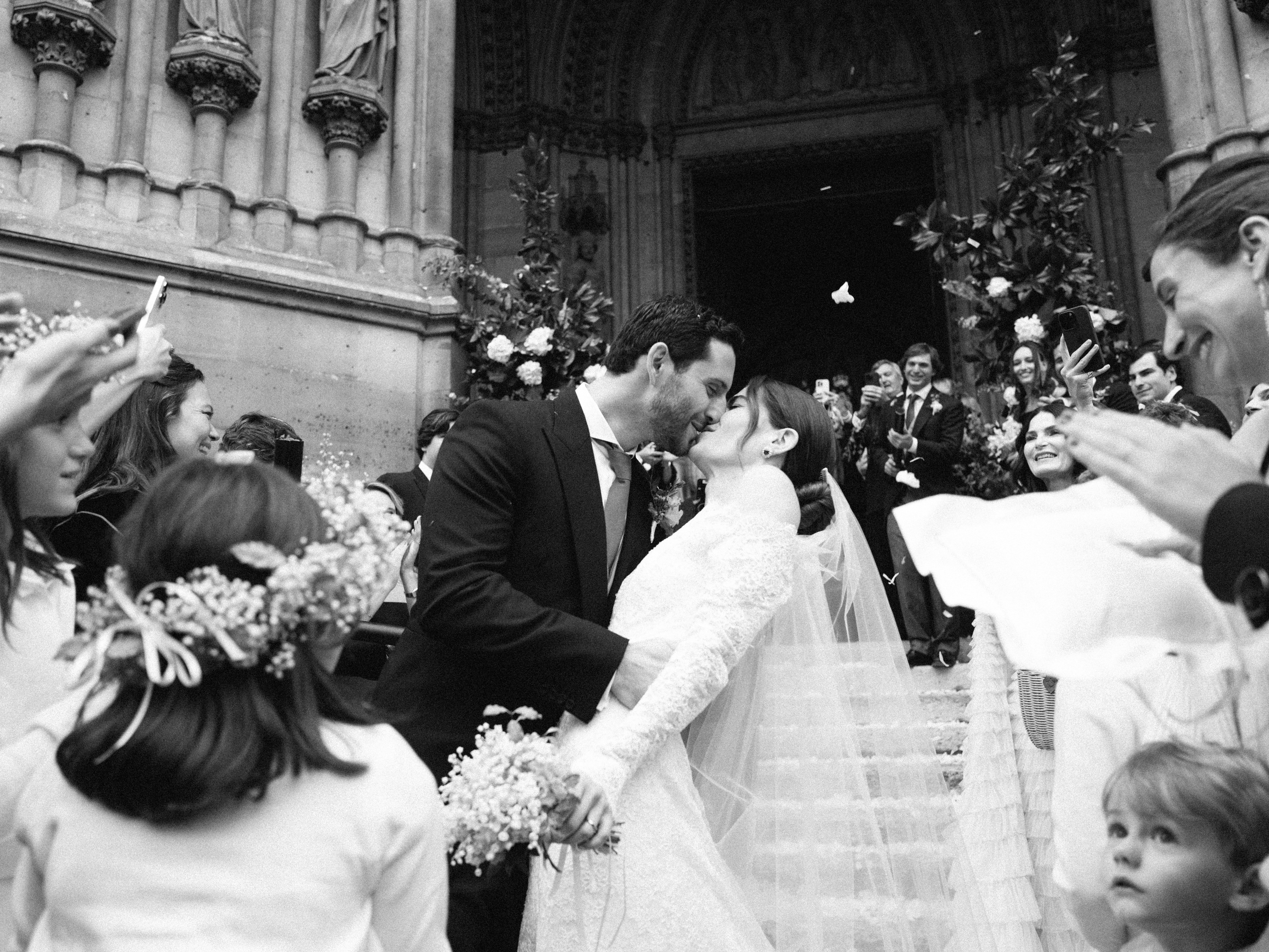 Bride Alix Creel Wore Three Custom Carolina Herrera Looks to Marry Brando Brandolini d’Adda in Paris