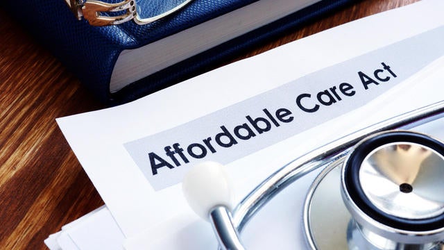 Affordable care act ACA or Obamacare and stethoscope. 