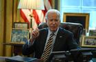 President Biden speaks during a briefing on the federal response to the Los Angeles wildfires in the Oval Office of the White House on Friday, Jan. 10, 2025. 