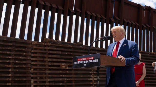 Trump Holds Campaign Event on U.S.-Mexico Border in Cochise County, Arizona 