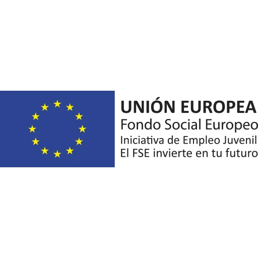 Logotipo Fondo Social Europeo, Iniciativa de Empleo Juvenil