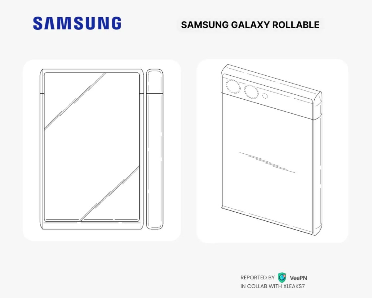 Samsung Rollable Design patent 1