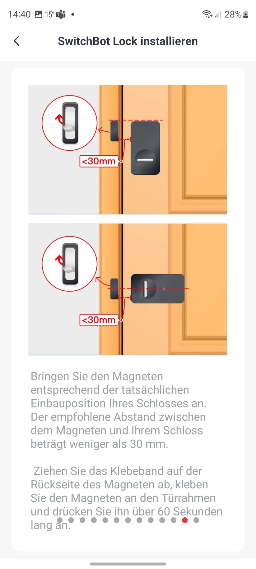 Switchbot-App: Setup, Kalibrierung und Einstellungen