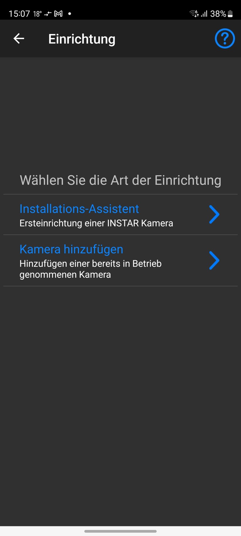 Instar IN-9408 2K+: Inbetriebnahme mit App Instar Vision