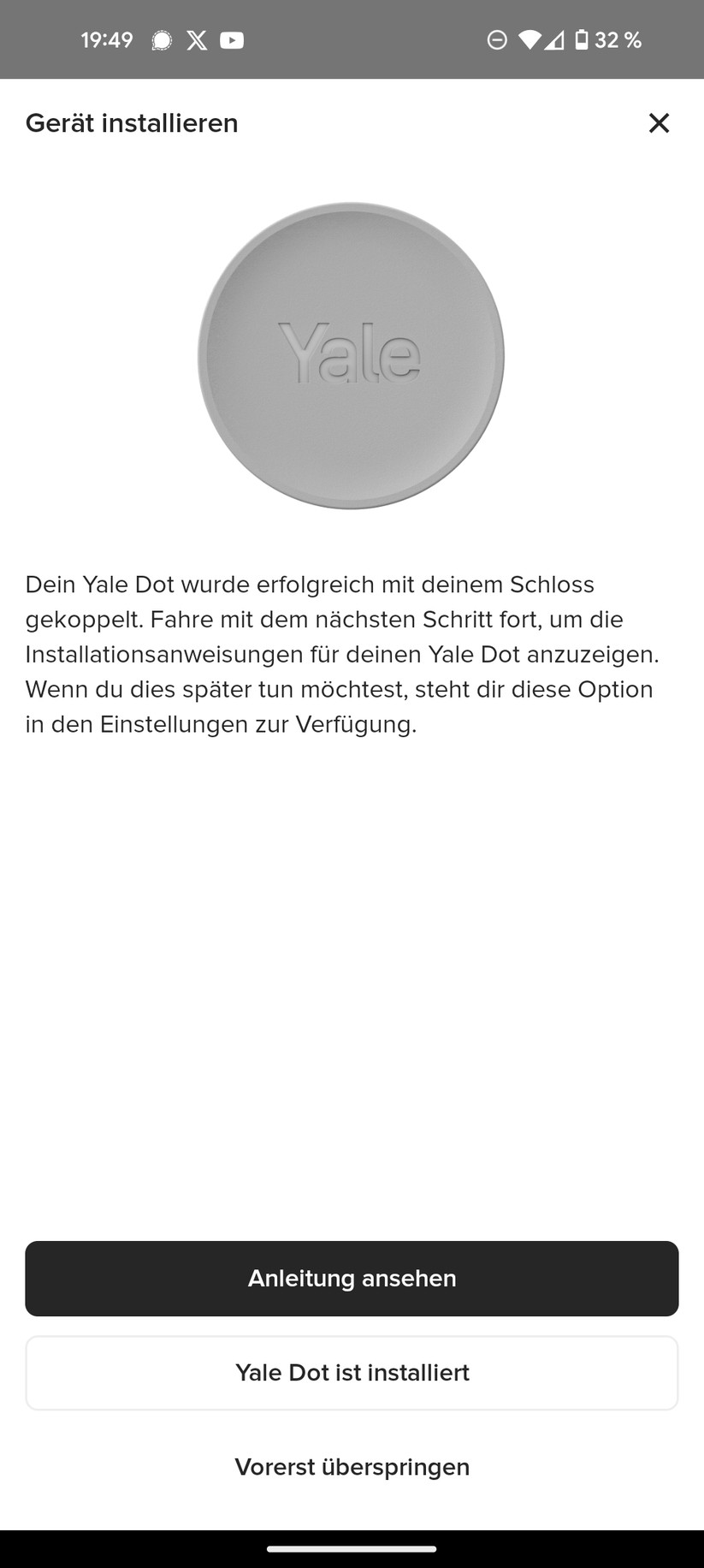 Yale Linus Smart Lock L2 Screenshot