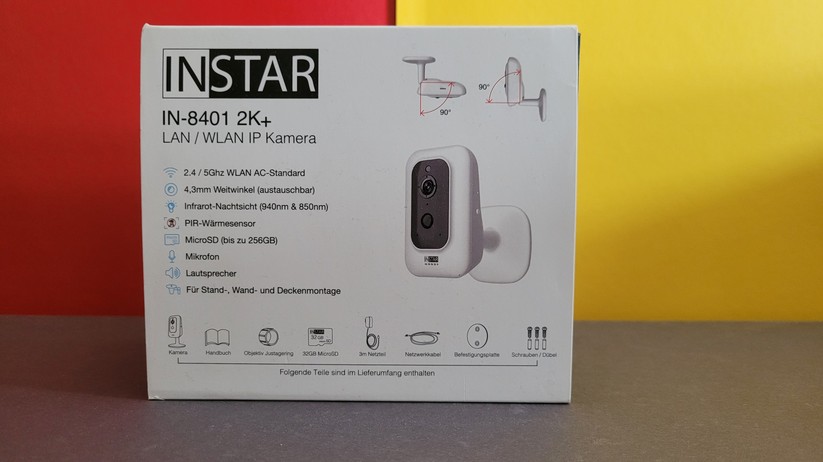 Überwachungskamera Instar IN-8401 2K+: Sony Starlight Sensor mit 2560 × 1440 Pixel inklusive WDR-Unterstützung, Kompatibel zu Homekit, Onvif