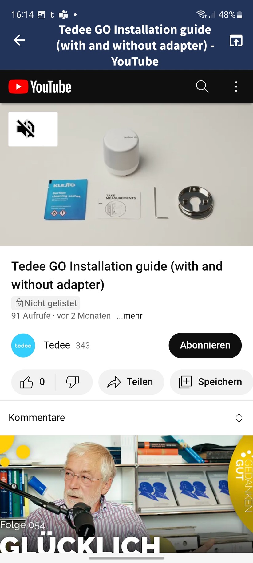 Smart Lock Tedee Go: Setup und Einstellungen