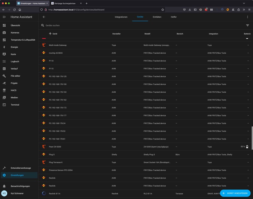 Home Assistant: Dashboard und andere Ansichten