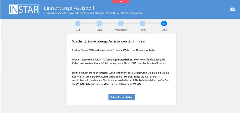 Überwachungskamera Instar IN-8401 2K+: Setup mit Browser