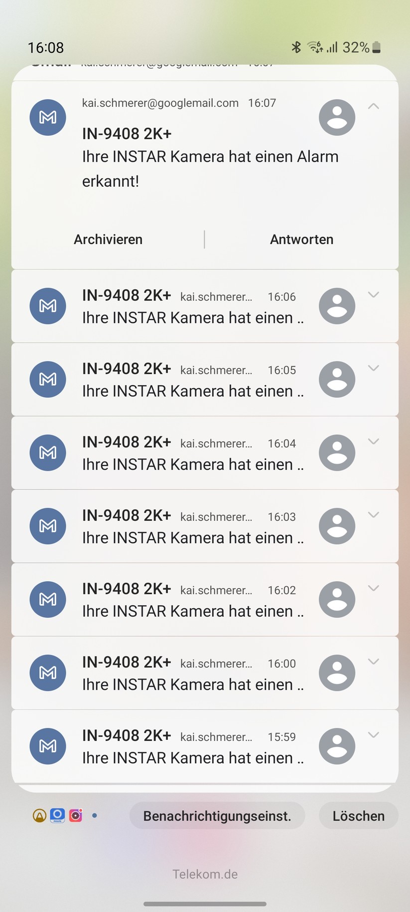 Instar IN-9408 2K+: Inbetriebnahme mit App Instar Vision