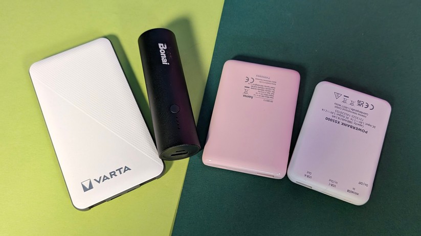 Powerbanks bis 10 Euro mit unterschiedlicher Akkukapazität