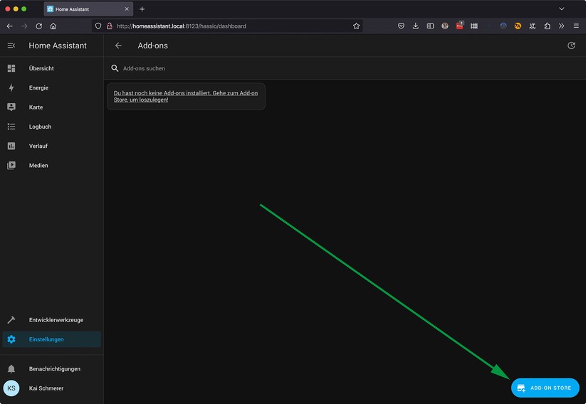 Home Assistant Community Store (HACS) installieren